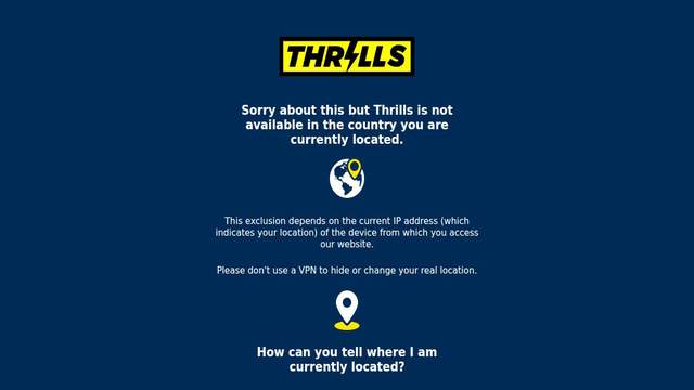 Thrills Casino casino screenshot